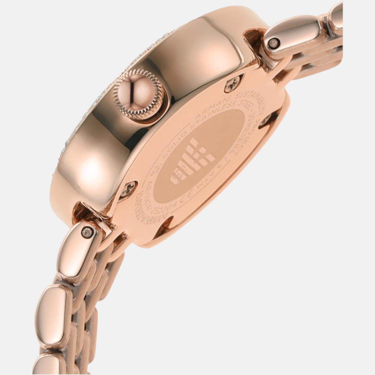 Emporio Armani Round Quartz Analog Women watch