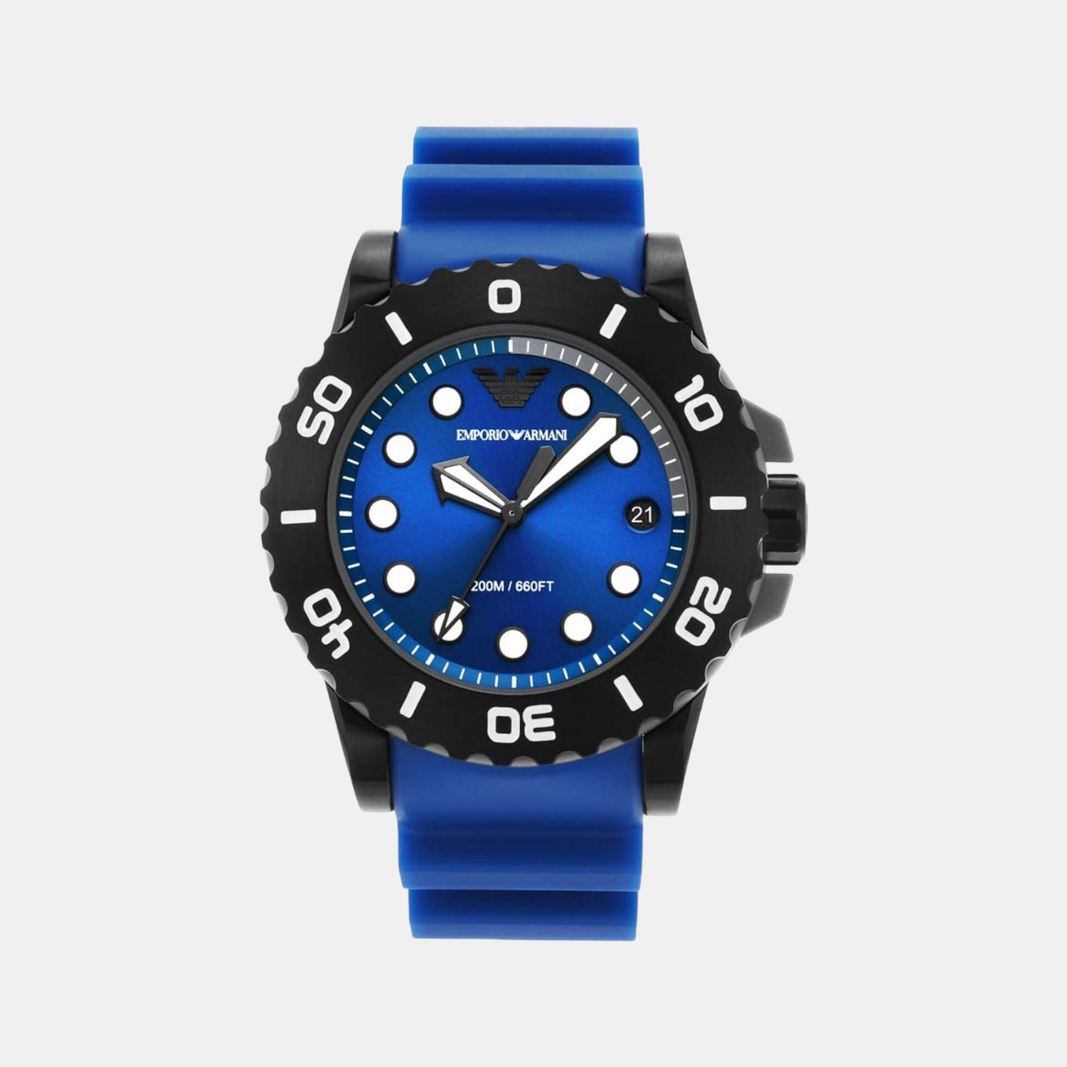 Emporio Armani Round Blue Analog watch