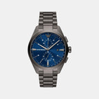 Emporio Armani Round Blue Chronograph watch