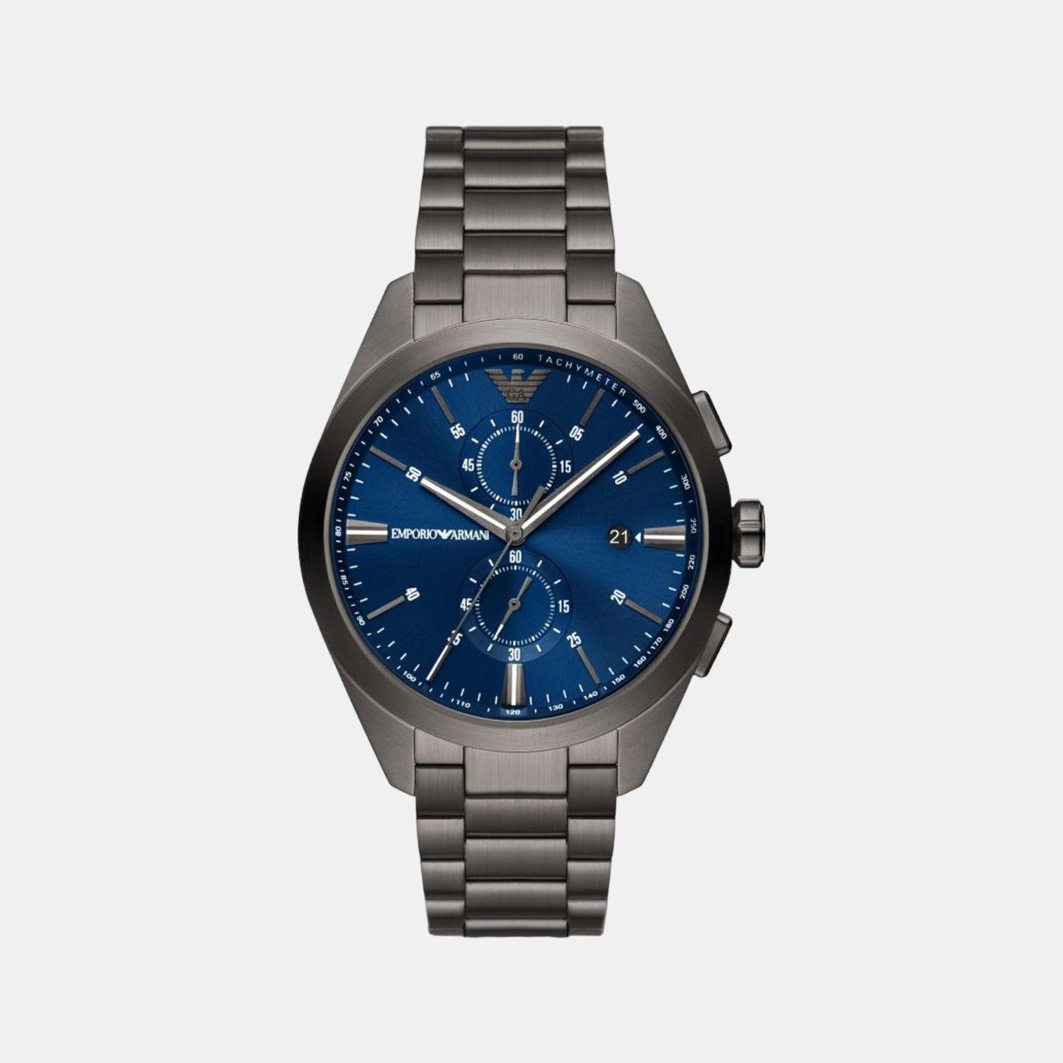Emporio Armani Round Blue Chronograph watch
