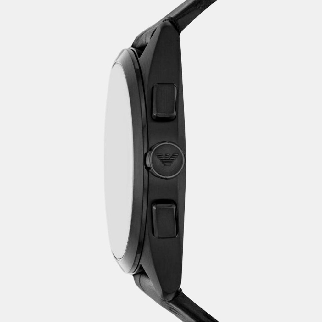 Emporio Armani Men Round Black watch