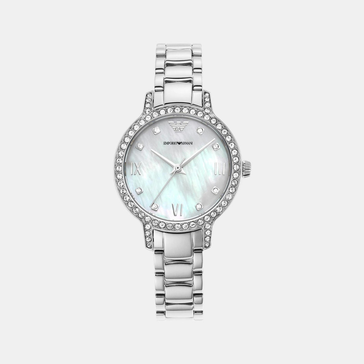 Emporio Armani Round Silver Analog watch