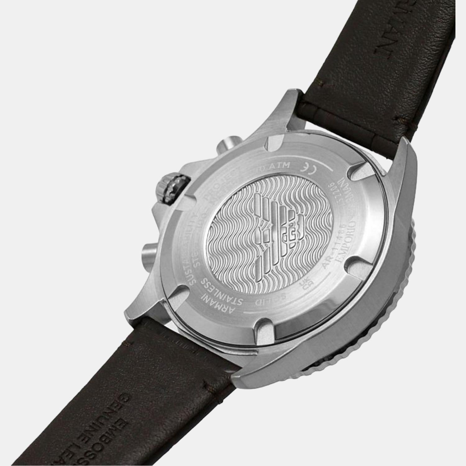 Emporio Armani Leather Brown watch