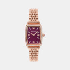 Emporio Armani Rectangular Purple Analog watch