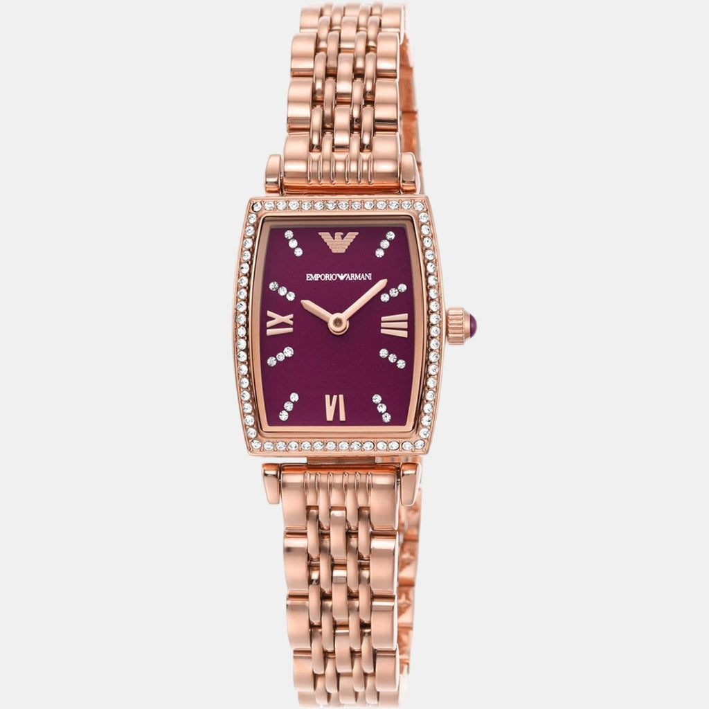 Emporio Armani Women Rectangular Purple watch