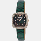Emporio Armani Women Square Green watch