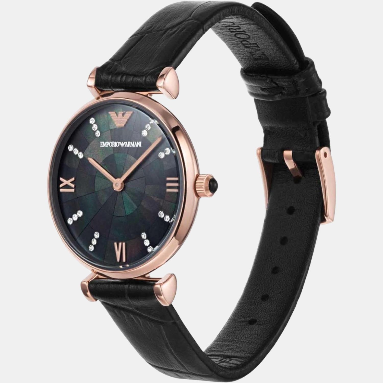 Emporio Armani Leather Green watch
