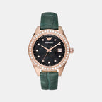 Emporio Armani Round Black Analog watch