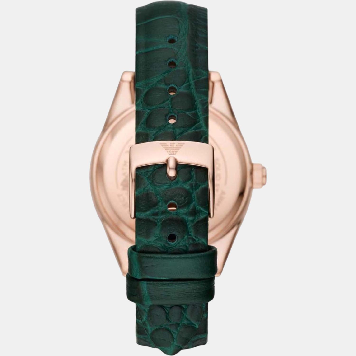 Emporio Armani Women Round Black watch