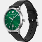 Emporio Armani Leather Green watch