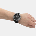 Emporio Armani Leather Black watch