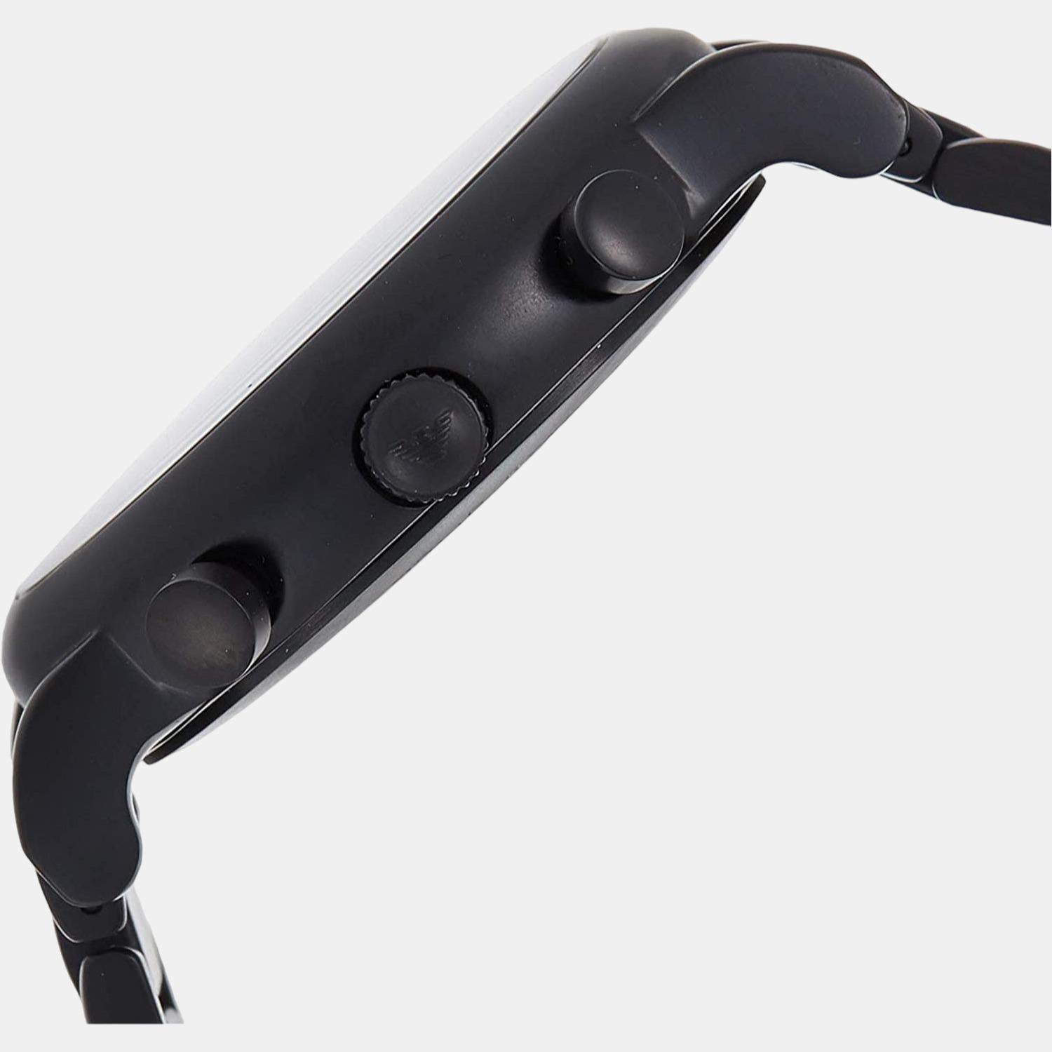 Emporio Armani Men Round Black watch