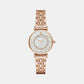 Female White Analog Stainless Steel Watch AR1909