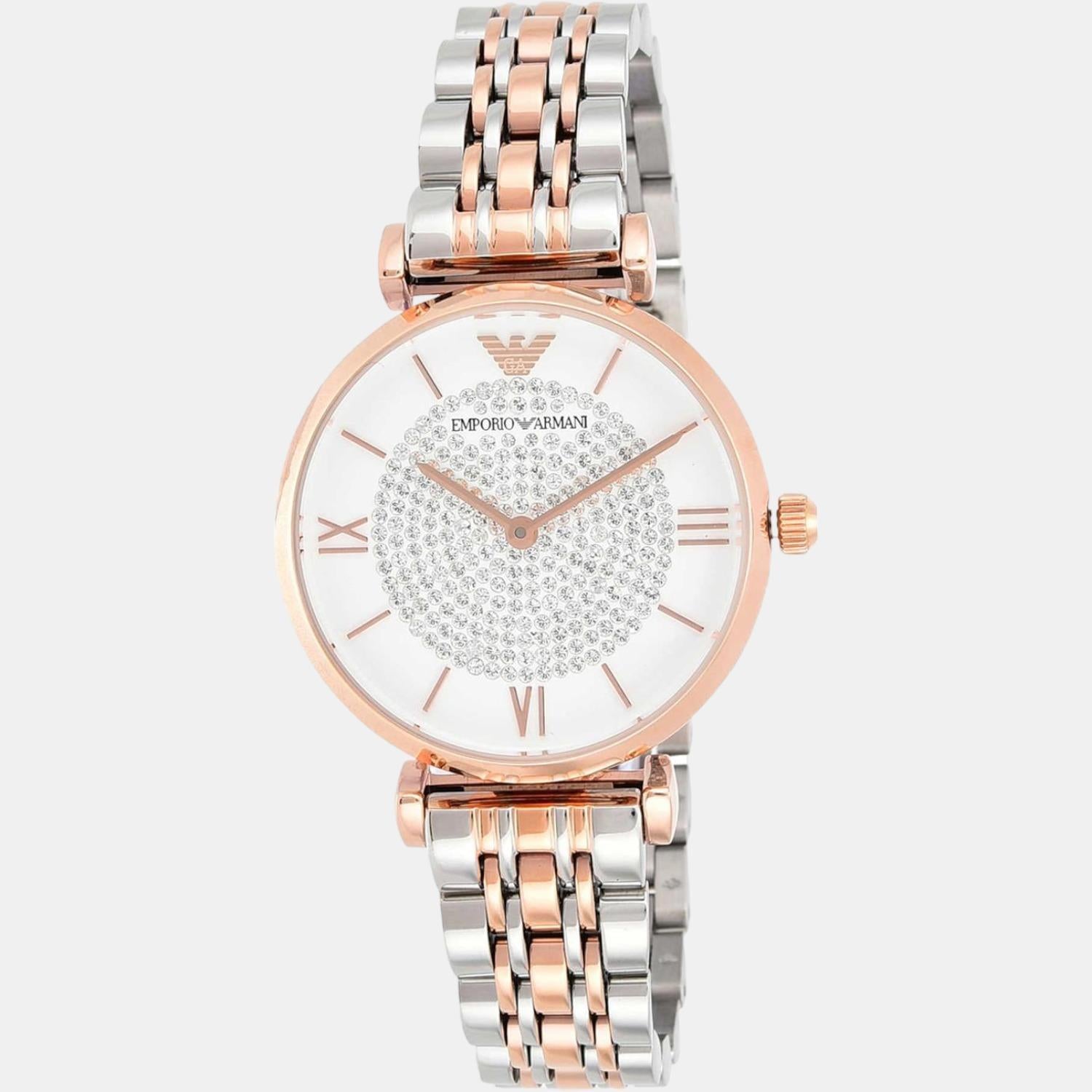 Emporio Armani Women Round White watch