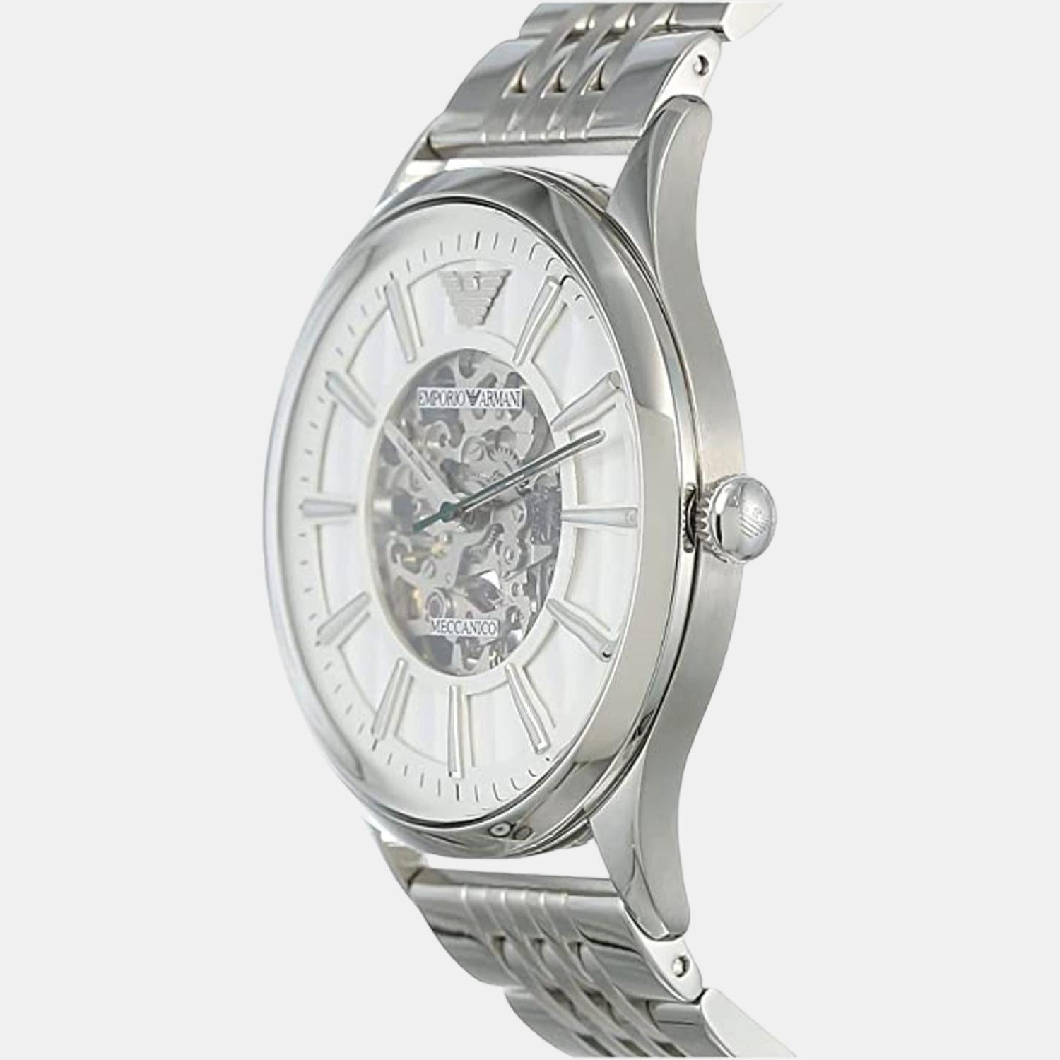 Emporio Armani Men Automatic Two Tone Dial Analog Stainless Steel