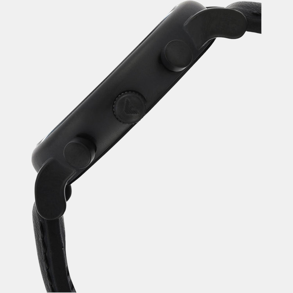 Emporio Armani Leather Black watch