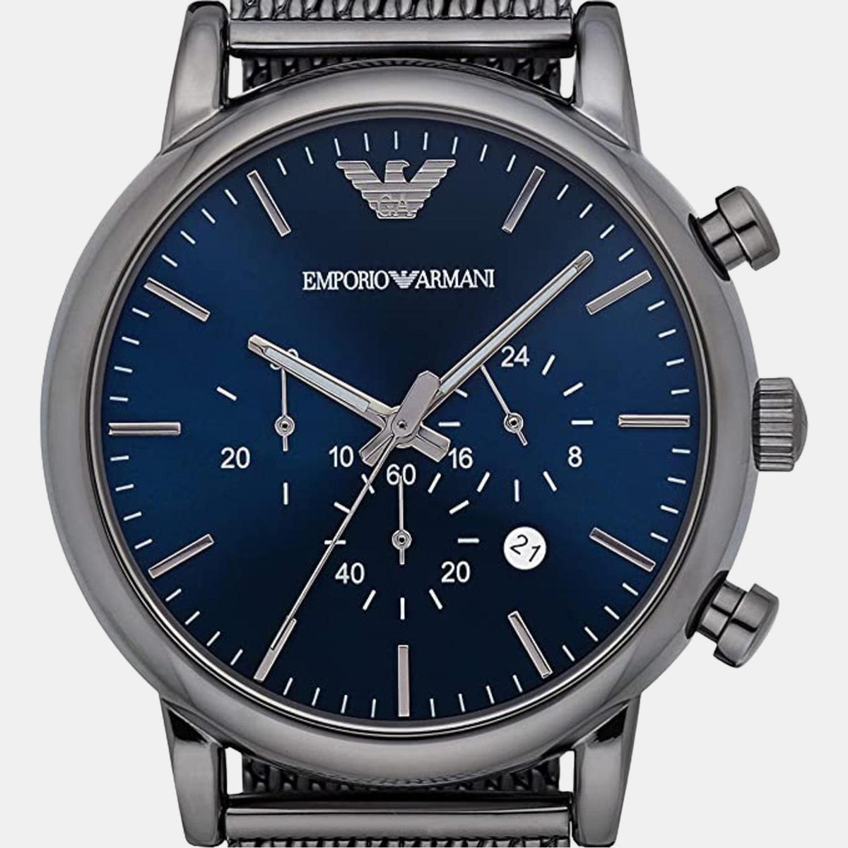 Emporio Armani Stainless Steel Blue watch