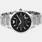 Emporio Armani Men Round Black watch