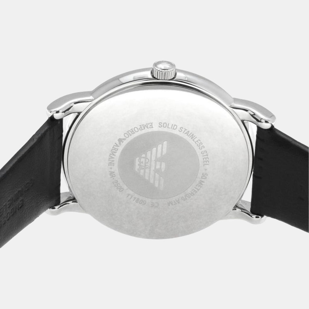 Emporio Armani Men Round Black watch