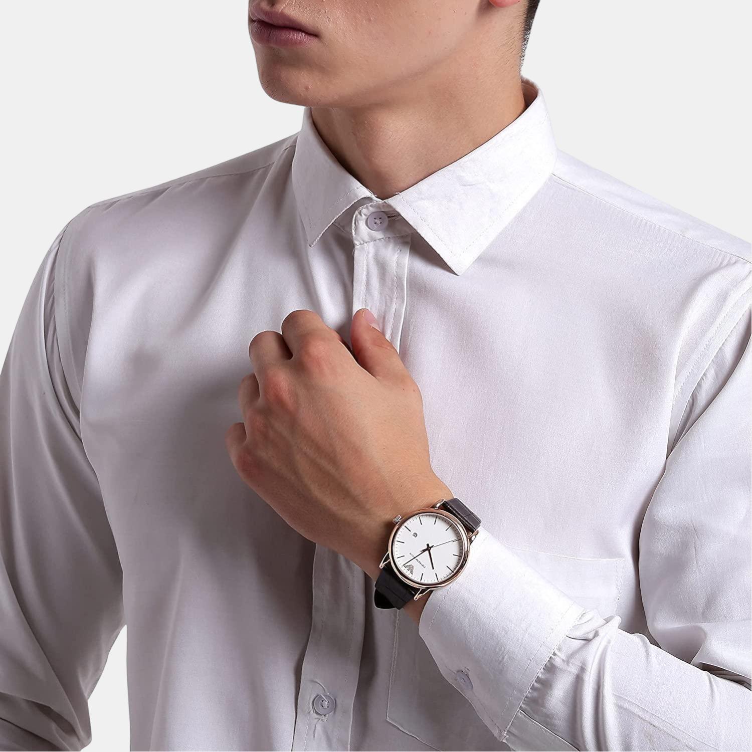 Emporio Armani Leather White watch