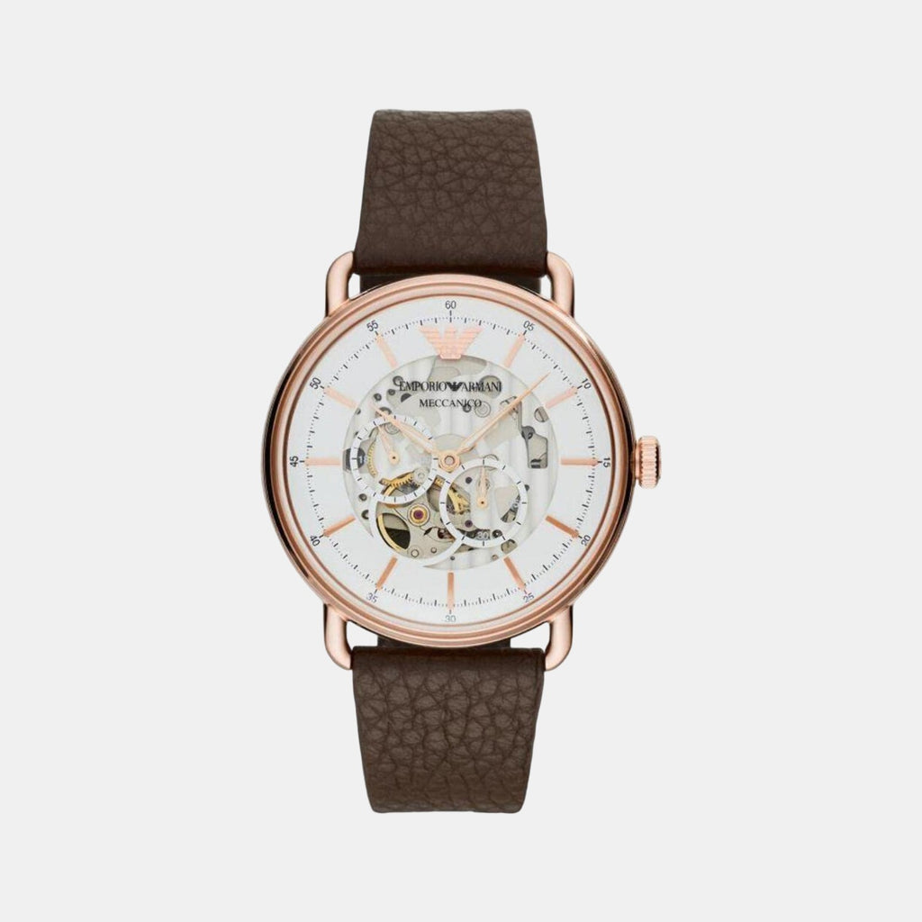 Emporio Armani Round White Chronograph watch