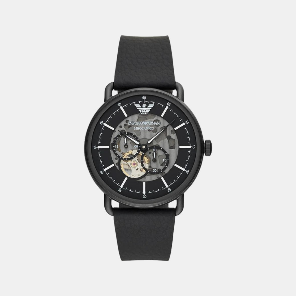 Emporio Armani Round Black Chronograph watch
