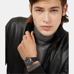 Emporio Armani Leather Black watch