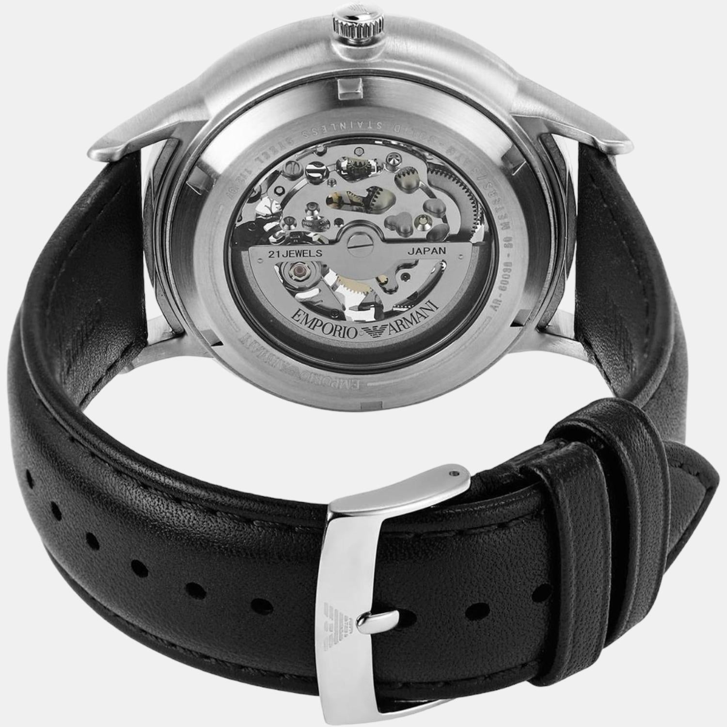 Emporio Armani Men Round Black watch