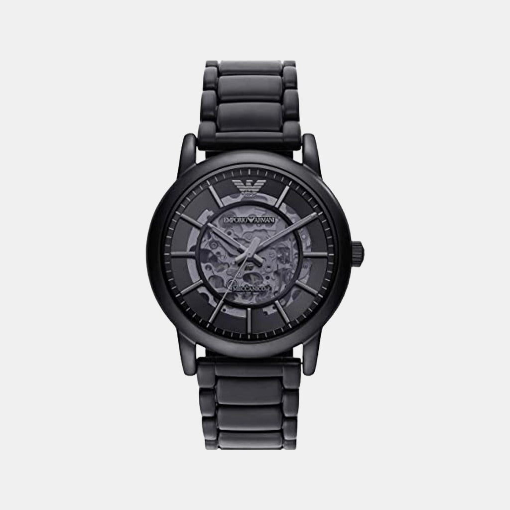 Emporio Armani Round Black Analog watch