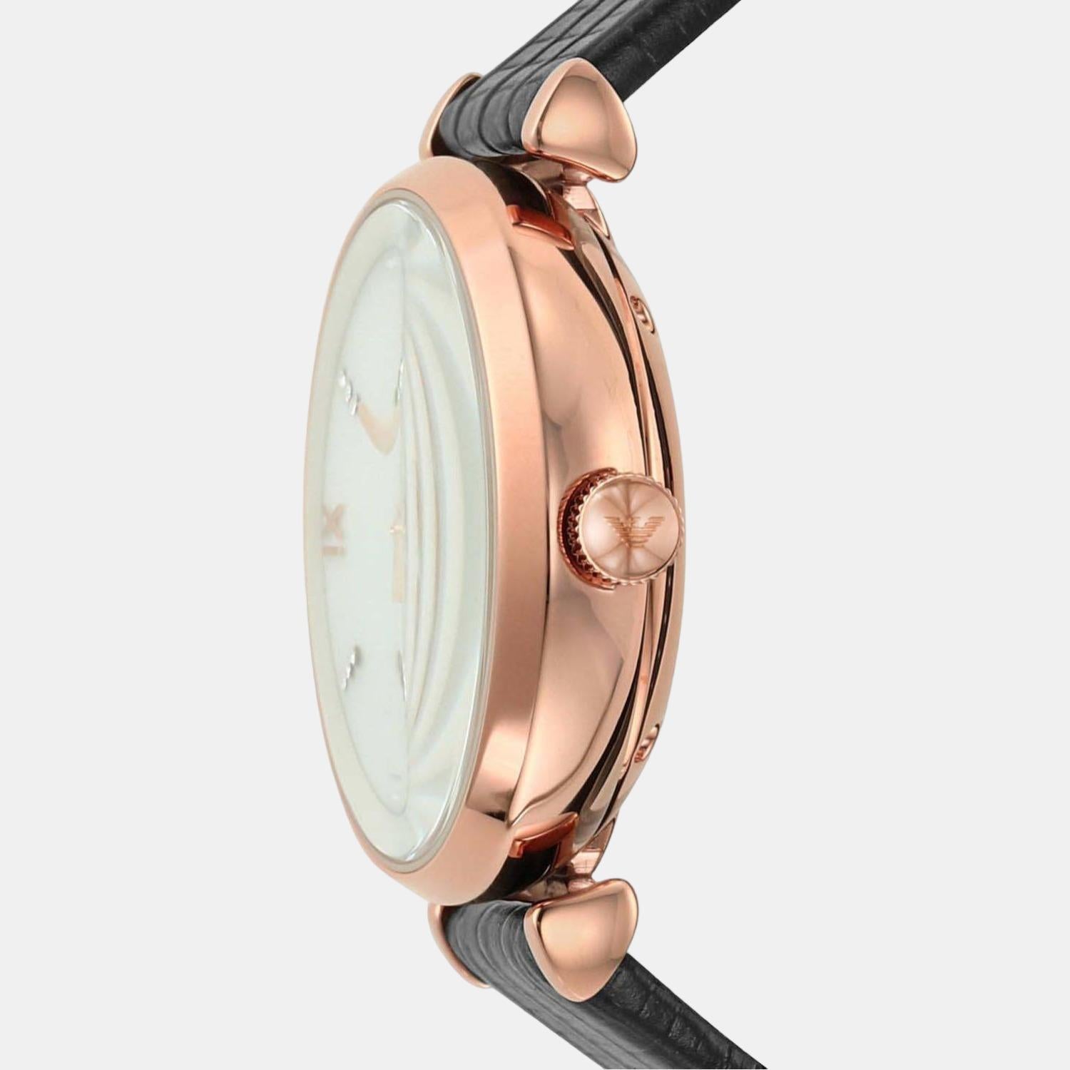 Emporio Armani Leather White watch