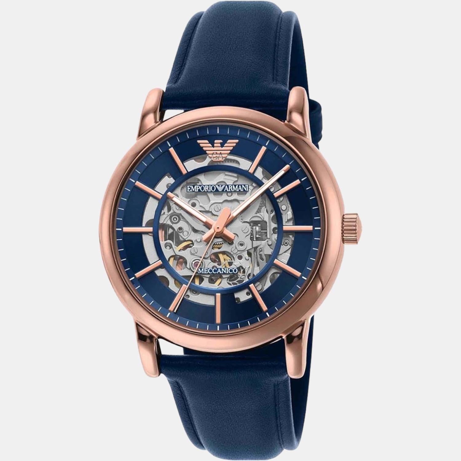 Emporio Armani Men Round Blue watch