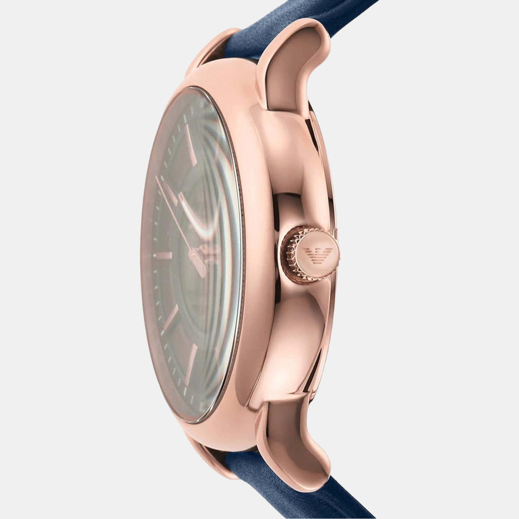 Emporio Armani Leather Blue watch