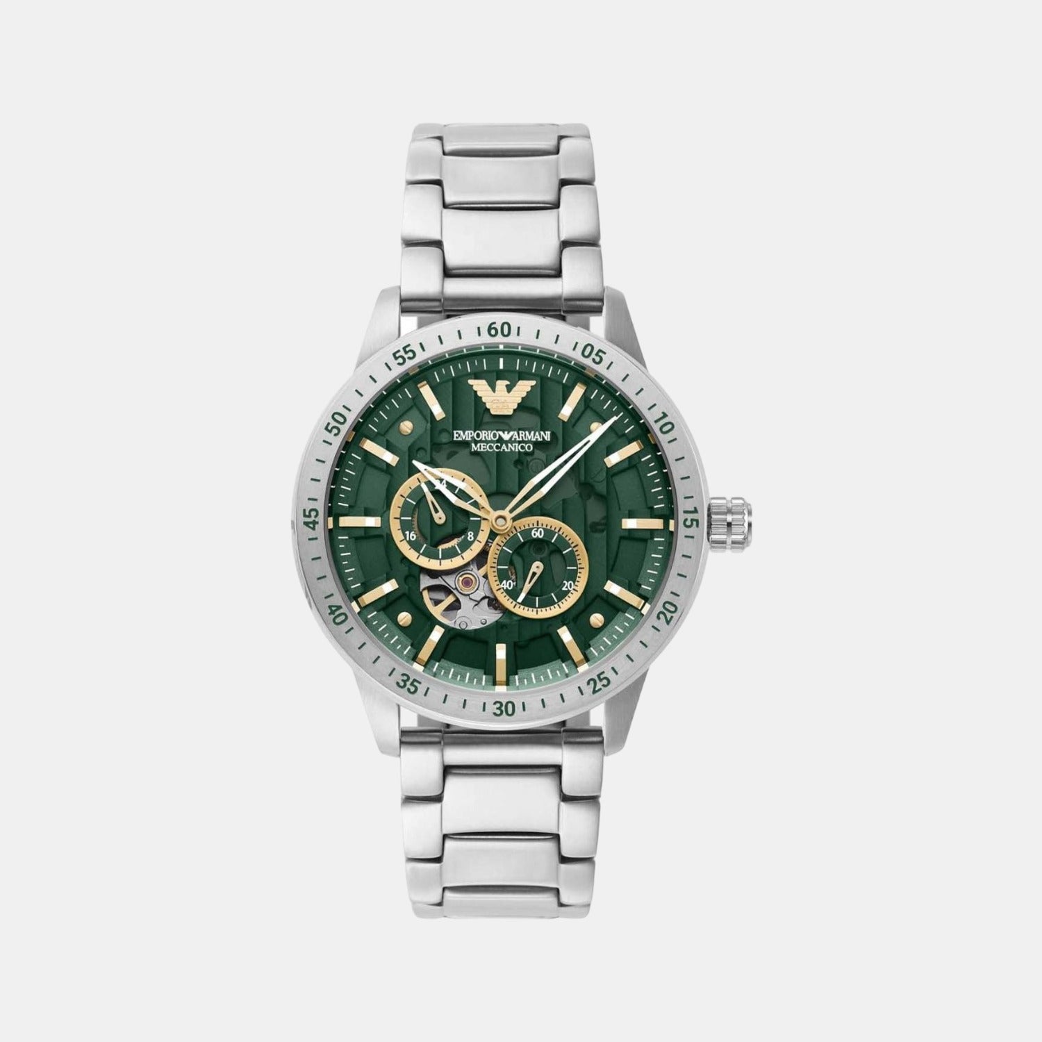 Emporio Armani Round Green Chronograph watch