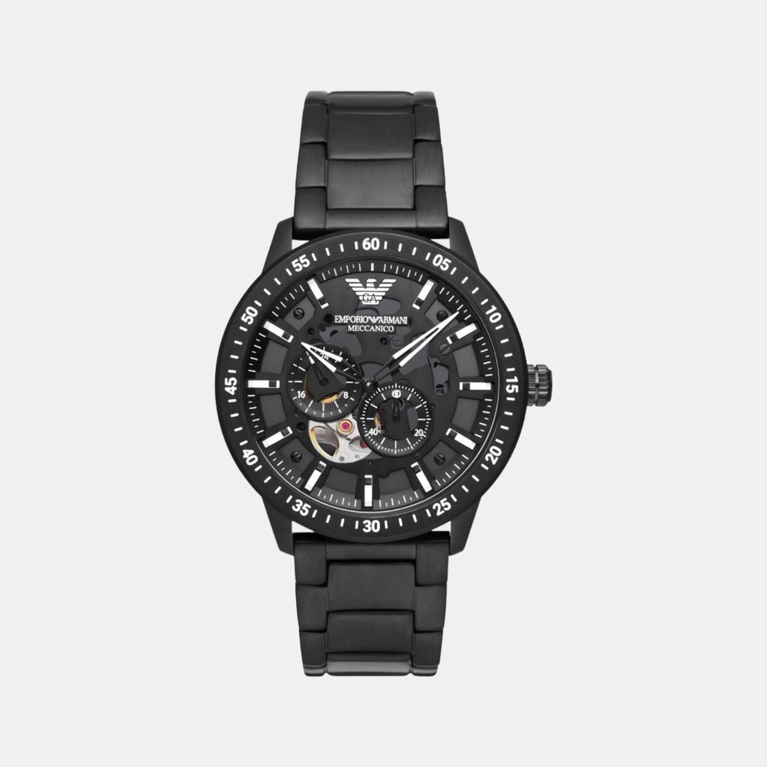Emporio Armani Round Black Chronograph watch
