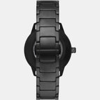 Emporio Armani Men Round Black watch