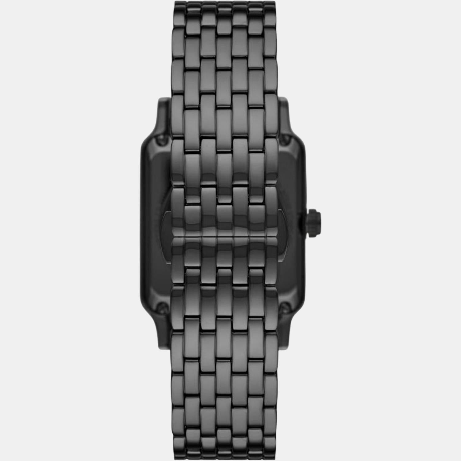 Armani black hotsell mesh watch