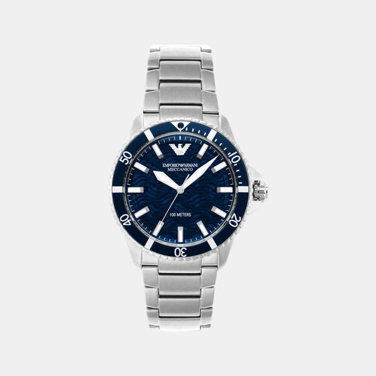 Male Blue Analog Stainless Steel Automatic Watch AR60059