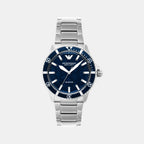 Emporio Armani Round Blue Analog watch