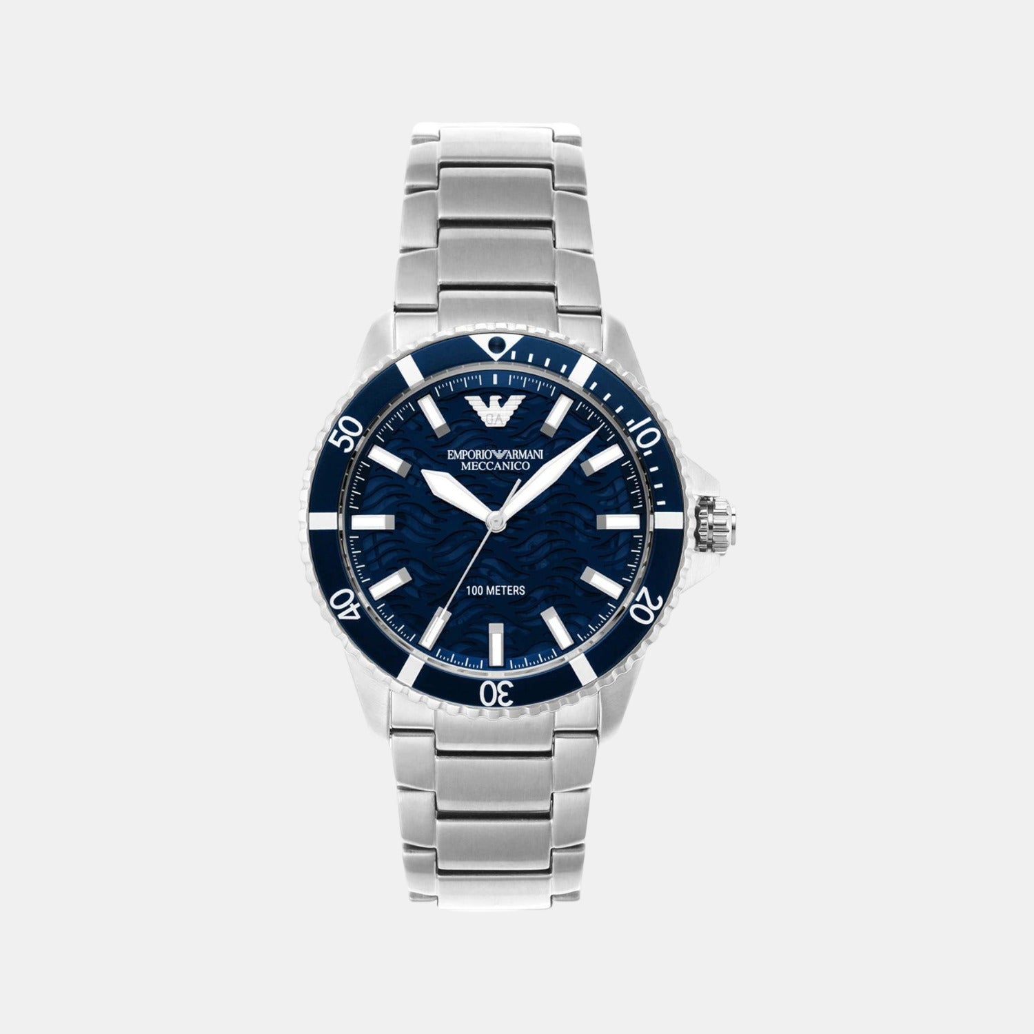 Emporio Armani Round Blue Analog watch