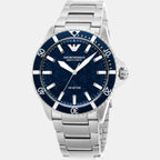 Emporio Armani Men Round Blue watch