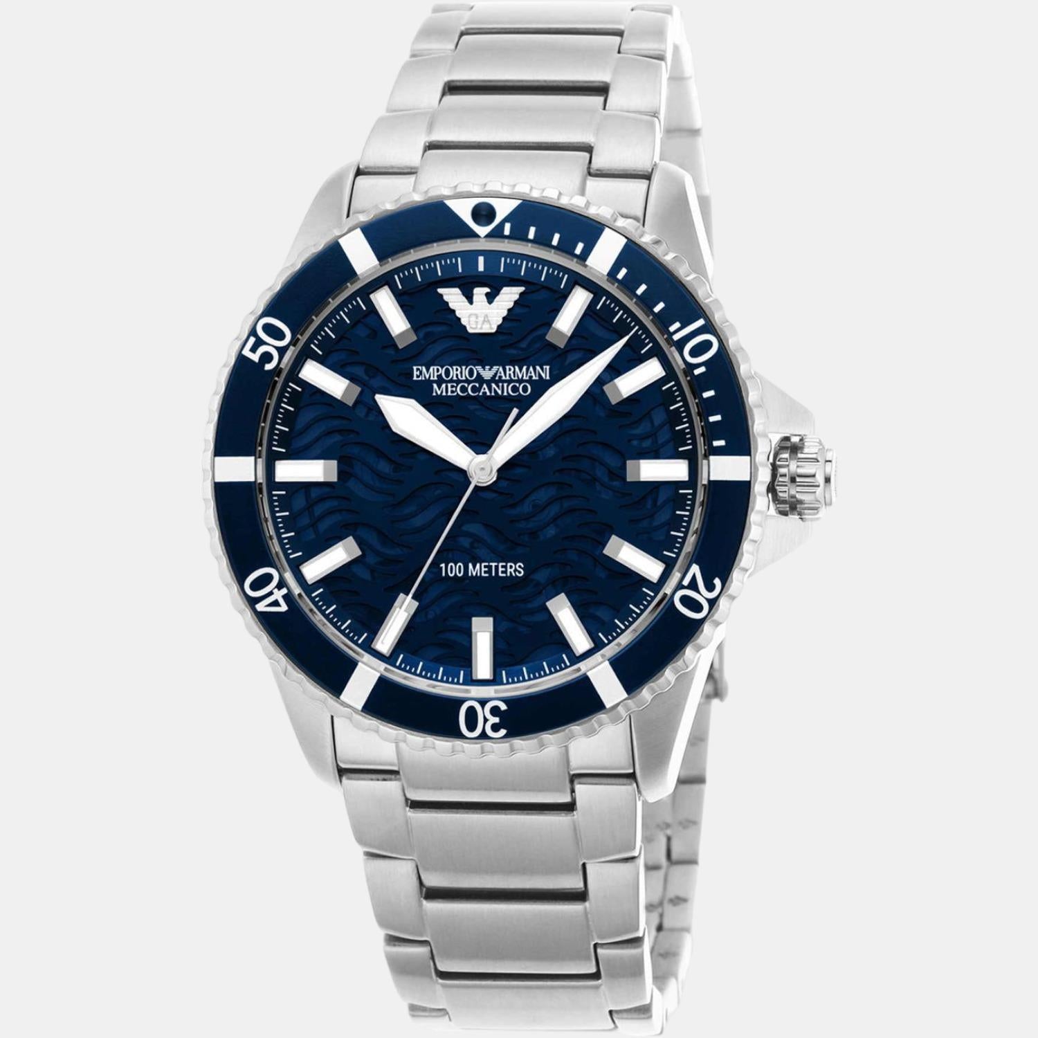 Emporio Armani Men Round Blue watch