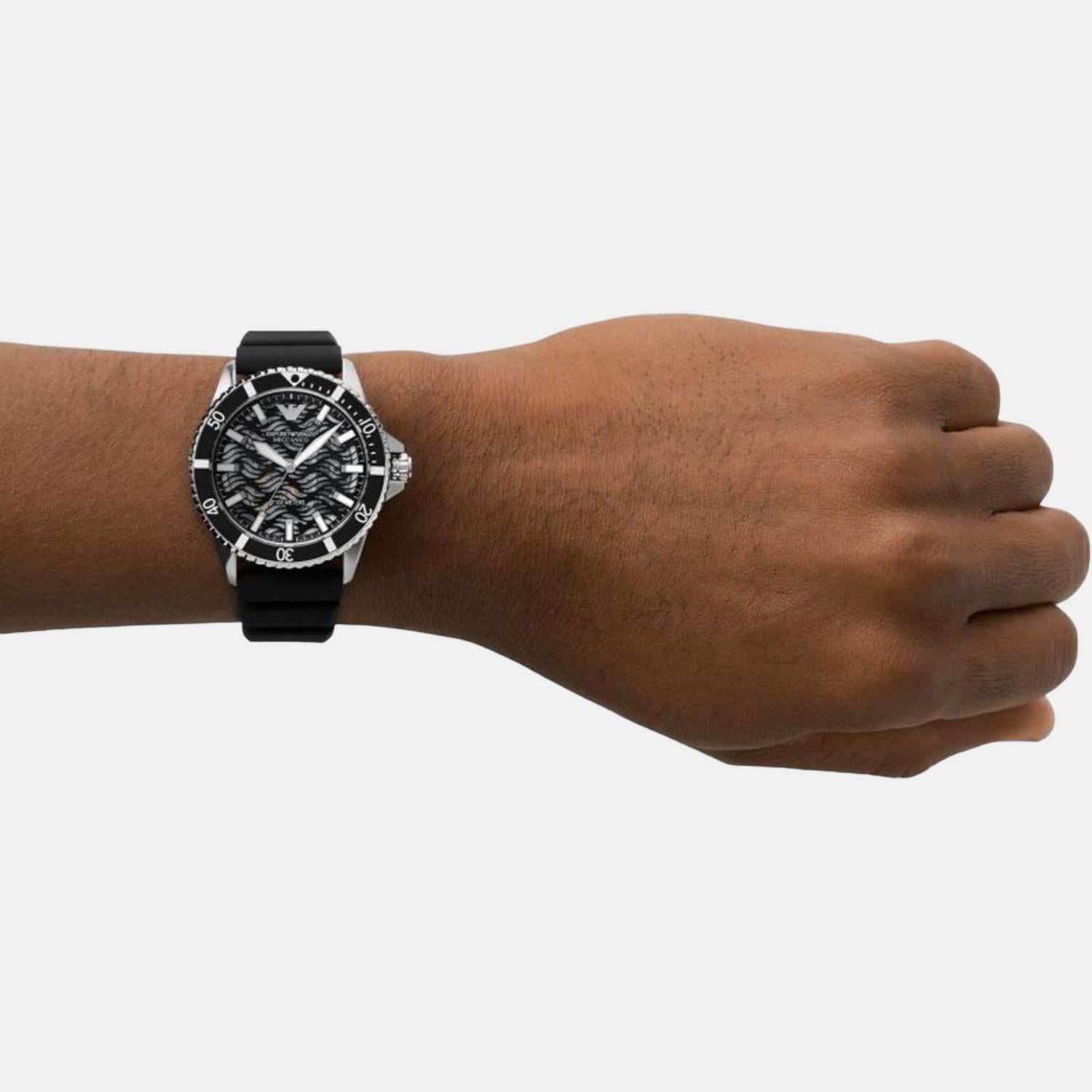 Emporio Armani Men Round Two Tone watch