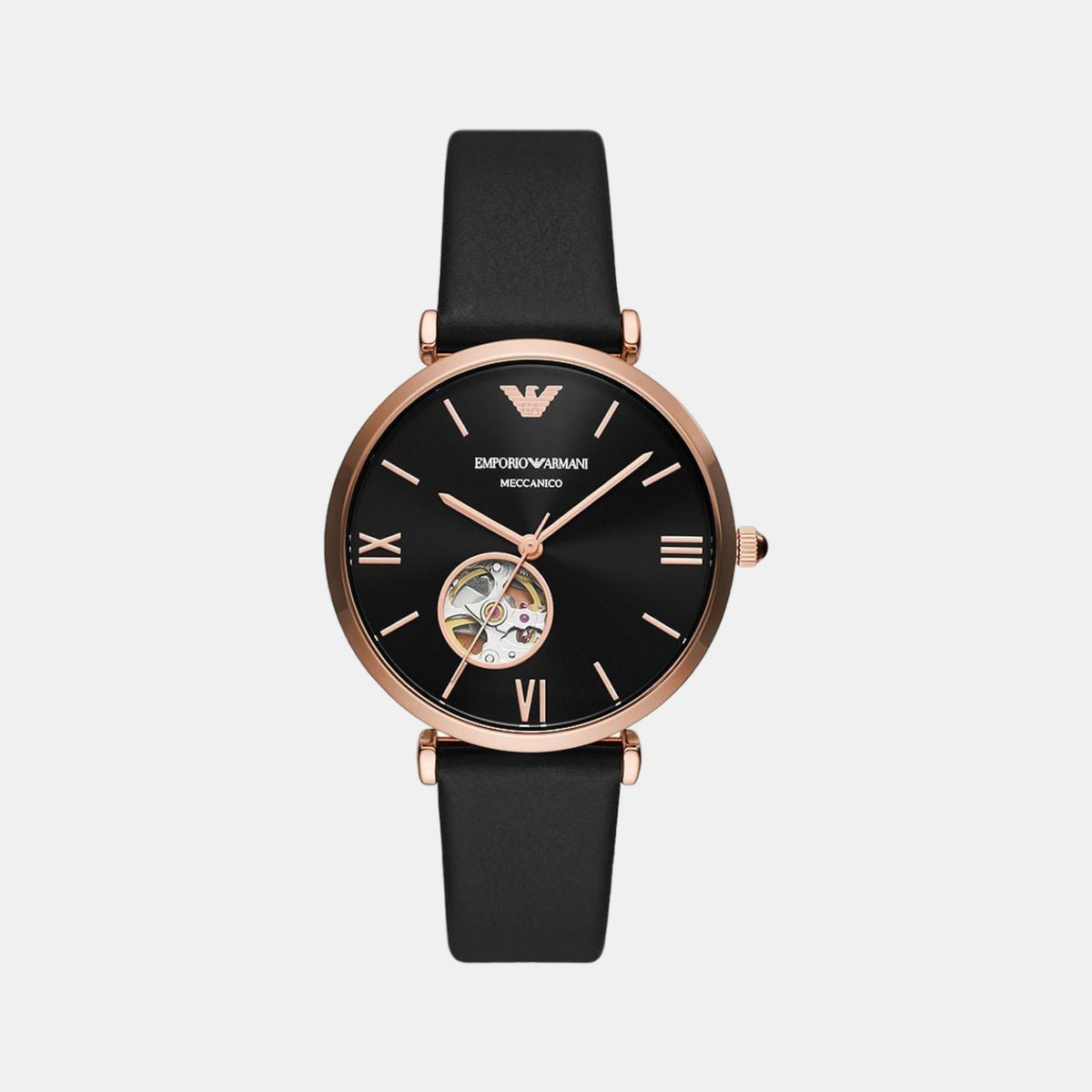 Emporio Armani Round Black Analog watch