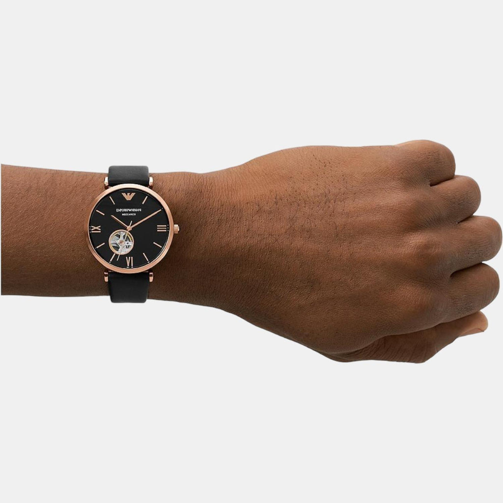 Emporio Armani Leather Black watch