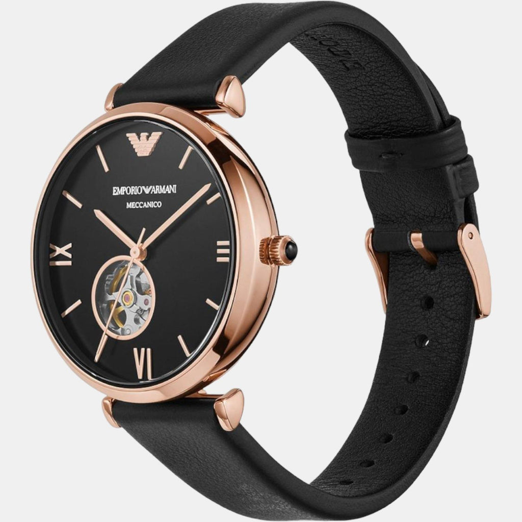 Emporio Armani Women Round Black watch