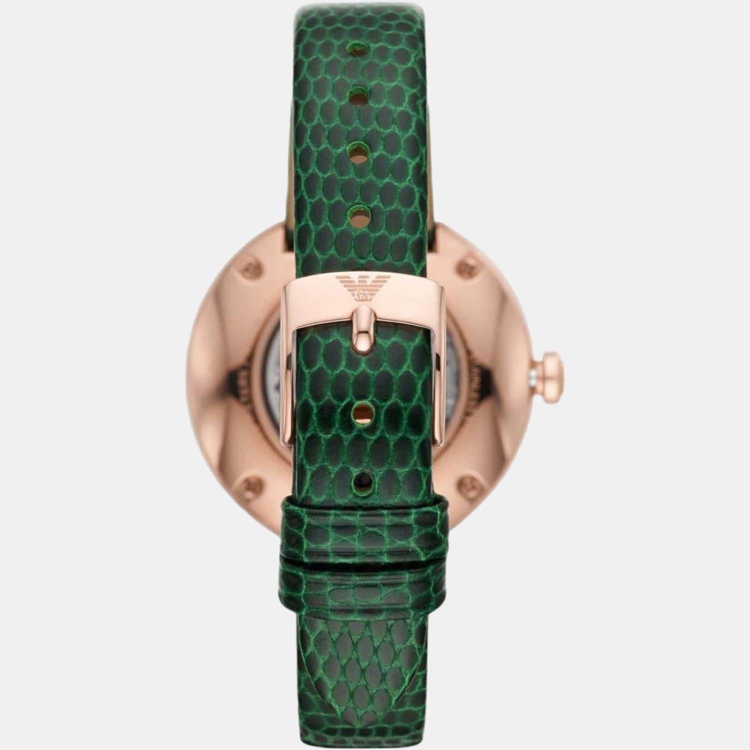 Emporio Armani Women Round Black watch