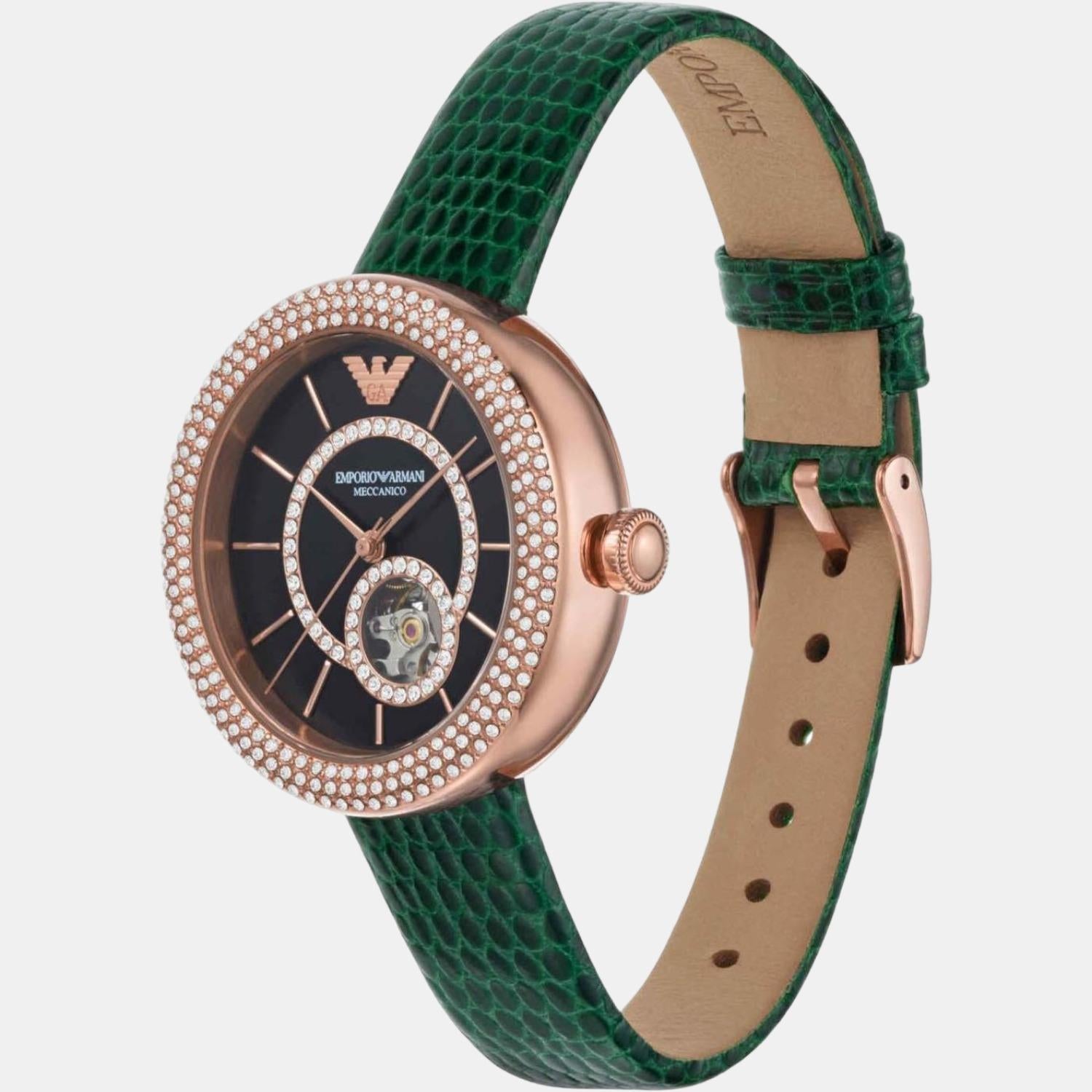 Emporio Armani Leather Black watch