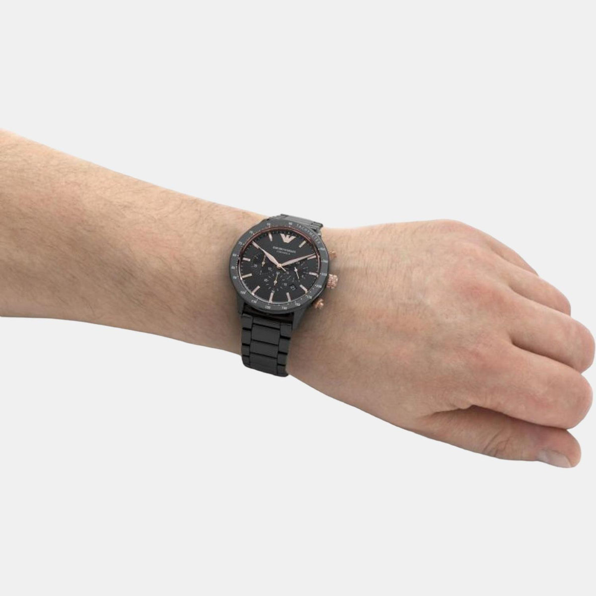 Emporio Armani 43 mm Black Quartz watch