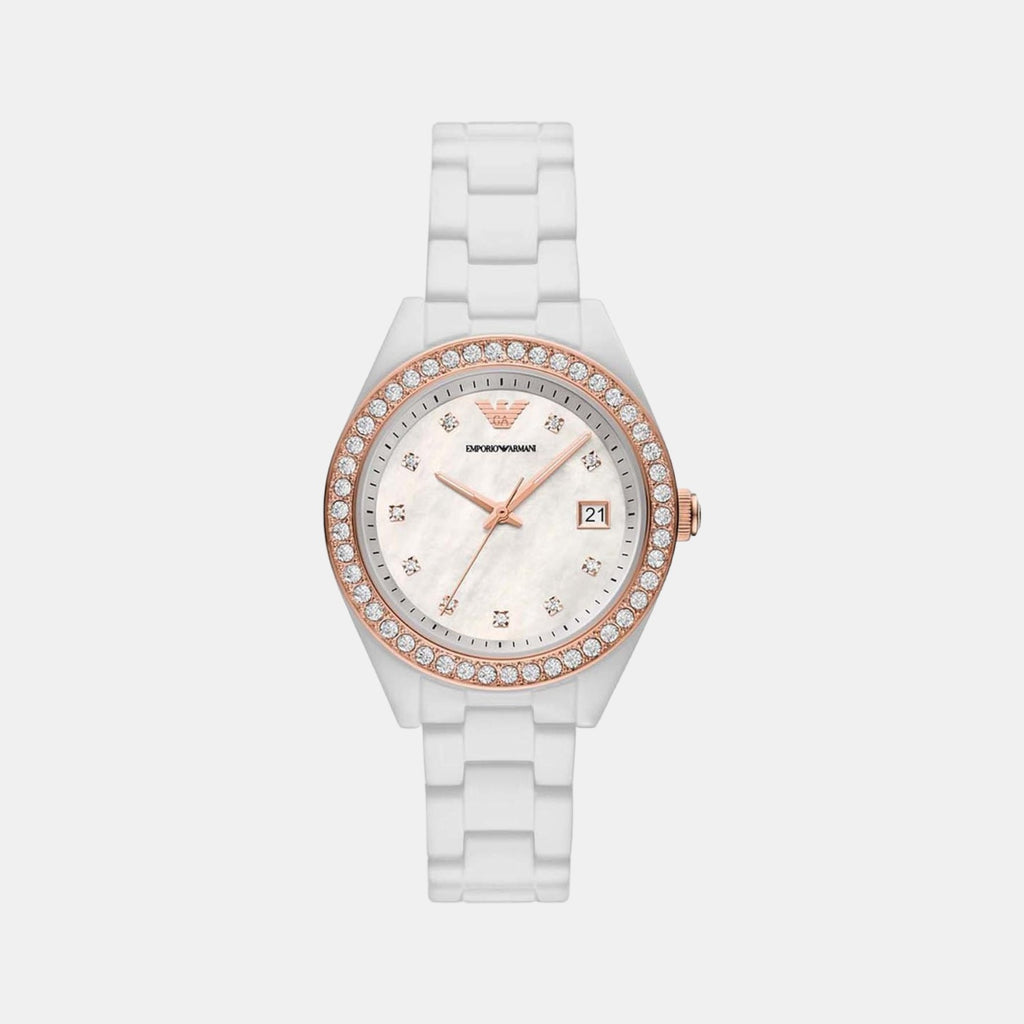 Emporio Armani Round White Analog watch