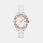 Emporio Armani Round White Analog watch